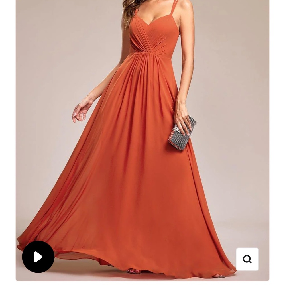 Ever Pretty burnt orange bridesmaid Dress